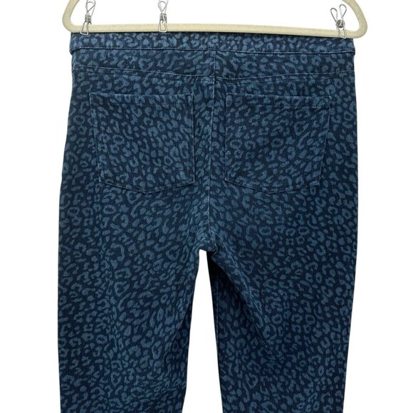 Spanx Womens Large Jeggings Jean-ish Ankle Skinny Leggings Leopard Print Jeans - Picture 5 of 11